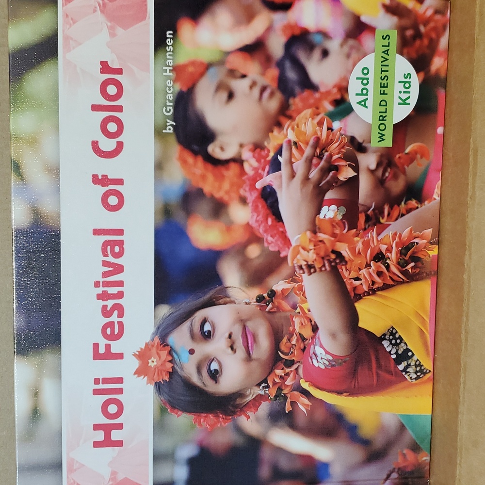 2/$8 🇮🇳 Holi Festival of Color Grace Hansen hardcover book 📚